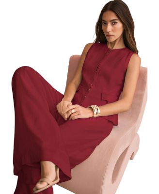  Women's Tailored Tie Back Waistcoat