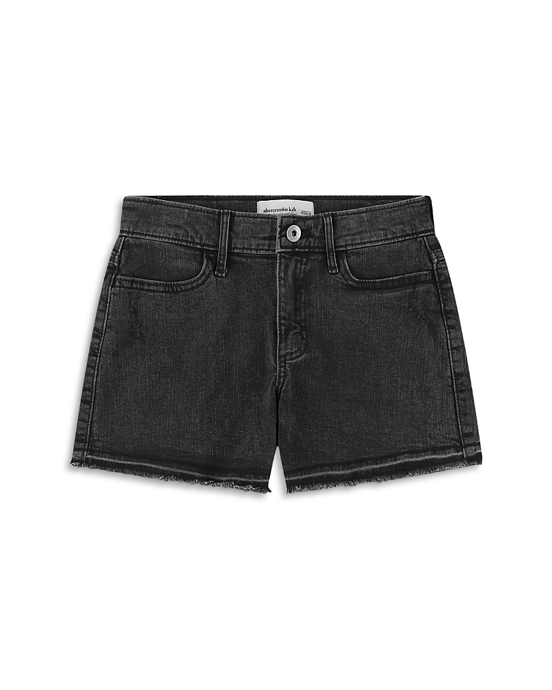 abercrombie kids Girls' High Rise Relaxed Denim Shorts - Little Kid, Big Kid