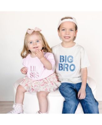 Boys' Big Bro Embroidered Patch Short Sleeve T-Shirt - Little Kid