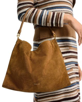 Vida Medium Suede Shoulder Bag