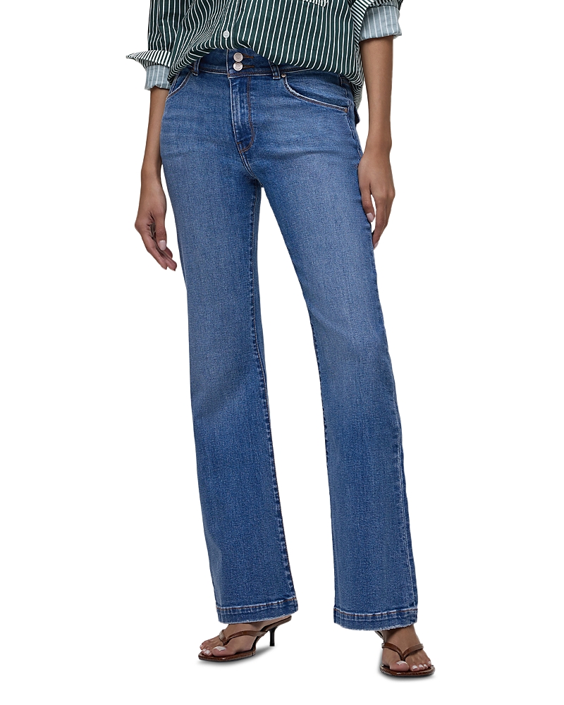 Hudson Dana High Rise Flared Jeans in Tranquil