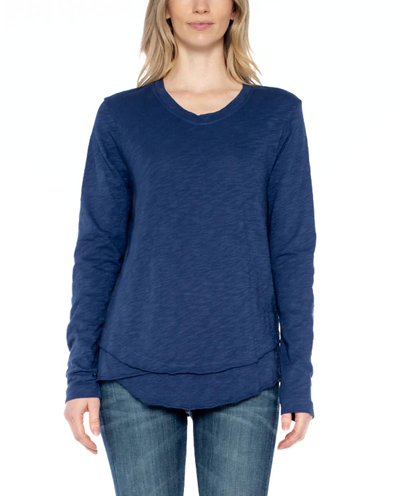 Wilt Clothing Long Sleeve Mock Layer Tee