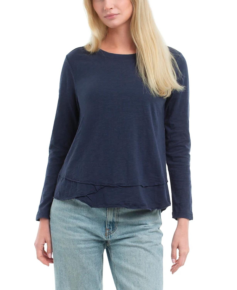 Wilt Clothing Long Sleeve Mock Layer Tee