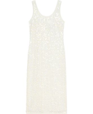  Women's Sequin Mesh Midi Dress
