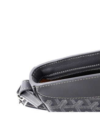   Hirondelle Shoulder Bag Coated Canvas and Leather