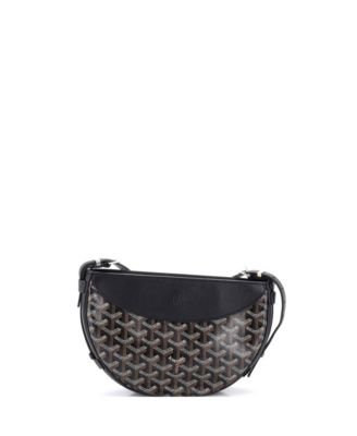   Hirondelle Shoulder Bag Coated Canvas and Leather