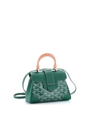  Mini Saigon Top Handle Bag Coated Canvas with Leather