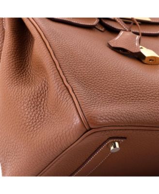 Birkin 35 Handbag Brown Togo with Gold Hardware