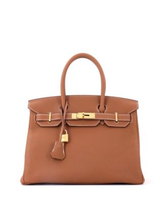 Birkin 30 Handbag Brown Togo with Gold Hardware