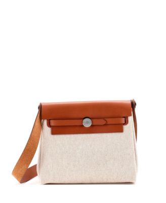 20 Herbag Zip Toile and Leather