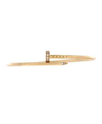  Small Juste un Clou Bracelet 18K Gold with Diamonds