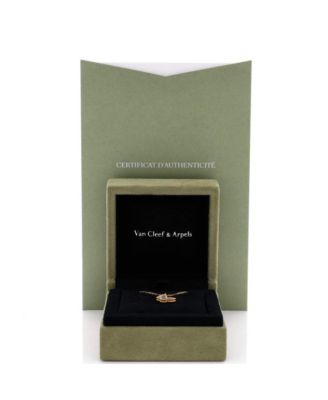  Sweet Alhambra Butterfly Pendant Necklace 18K Gold and Mother of Pearl, 15.5"