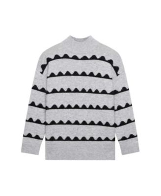  Women's Scallop Knit Sweater