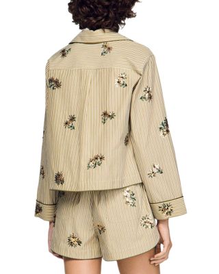 Nilla Embroidered Striped Shirt