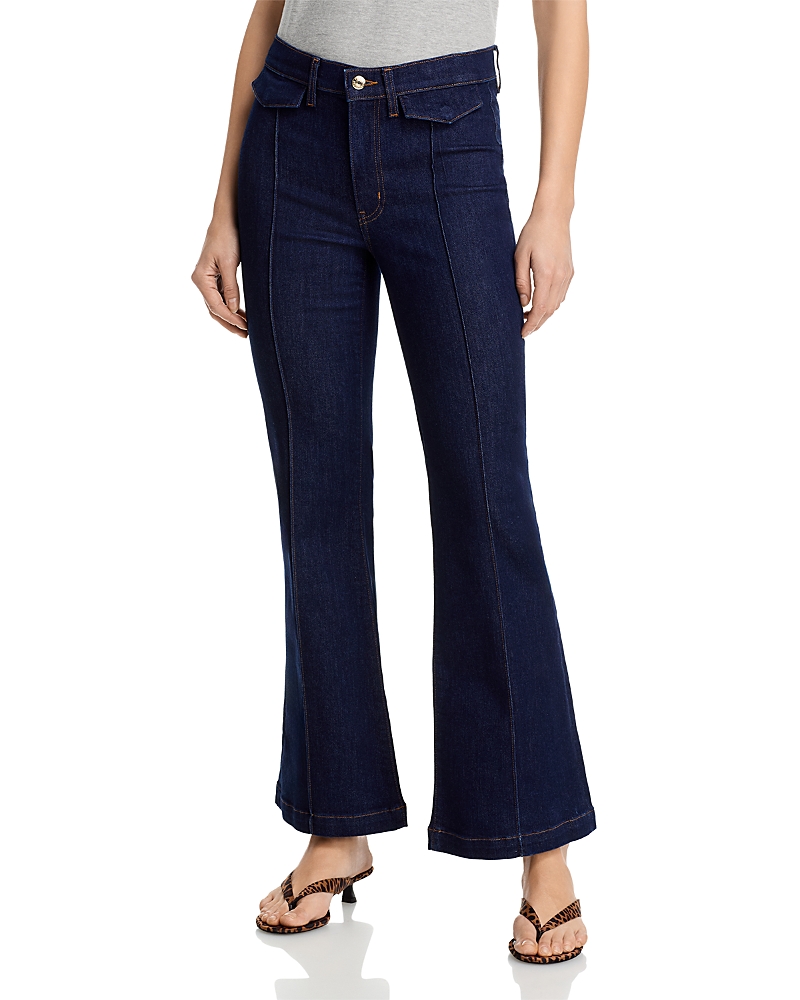 Frame The Icon Flared Leg Jeans in Rinse