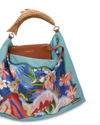 Small Satin Scarf Tote Bag