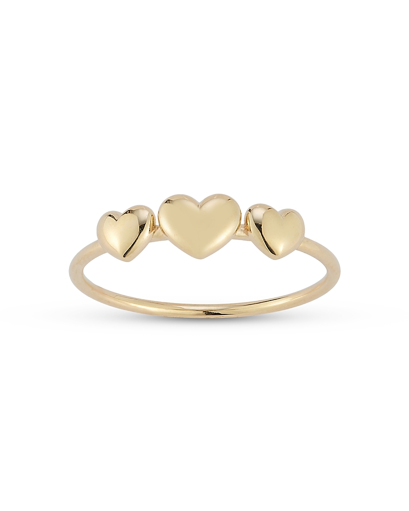 Moon & Meadow 14K Yellow Gold Triple Heart Ring