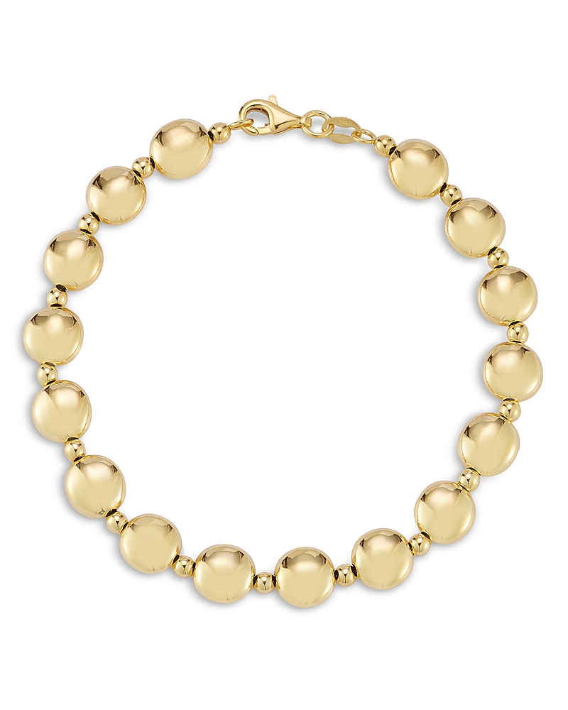Bloomingdale's Fine Collection Bold Button Link Bracelet in 14K Yellow Gold