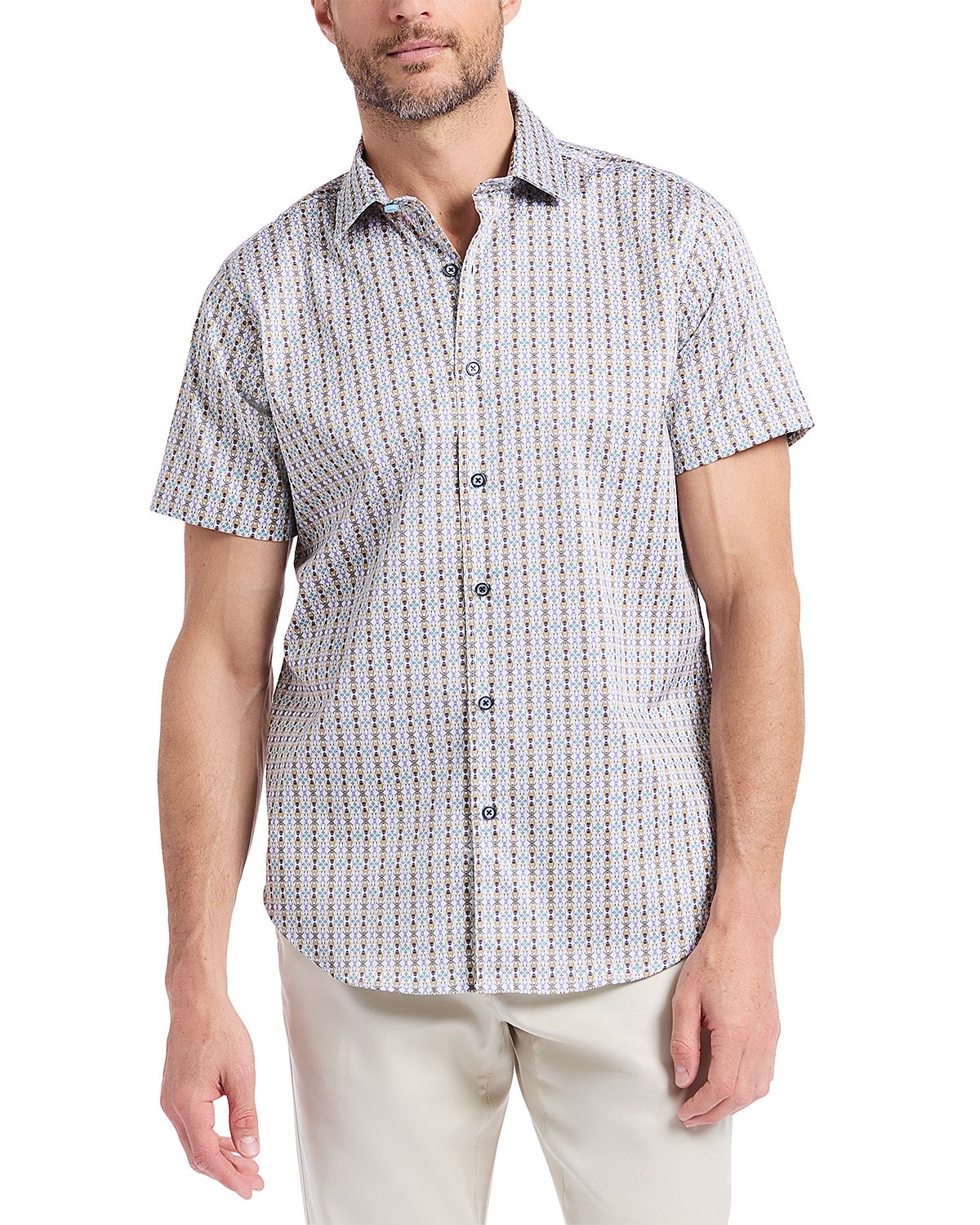 Robert Graham Abbotswell Printed Short Sleeve Woven Shirt