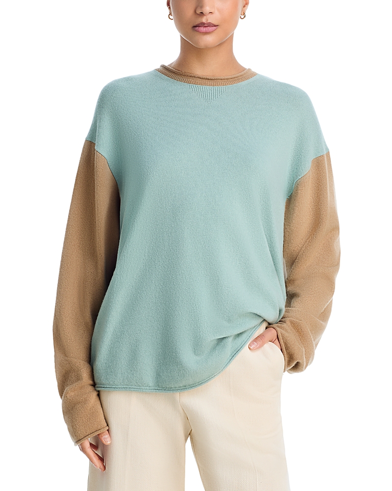 Guest in Residence Cashmere Colorblocked Sweater