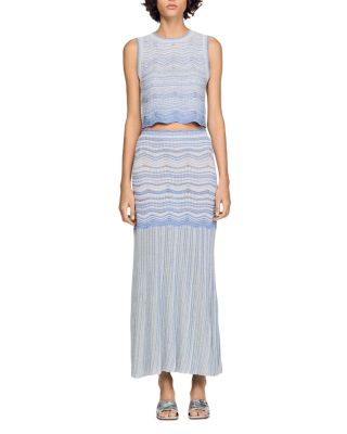 Davinna Long Decorative Knit Skirt