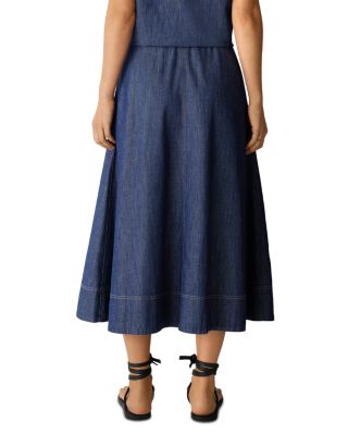 Lightweight Cotton Denim Skirt 