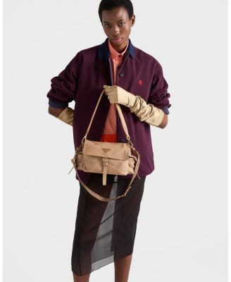 Explore Medium Nappa Leather Shoulder Bag with Flap