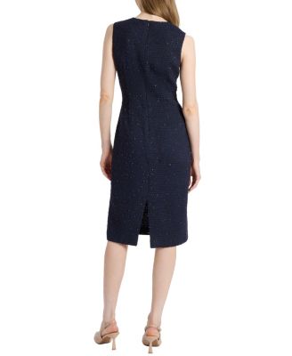  Britta Midi Sheath Dress in Luxury Tweed