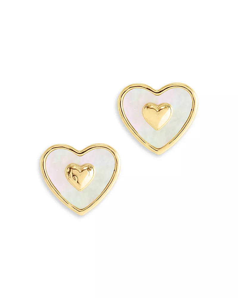 Anabel Aram Heart Stud Earrings