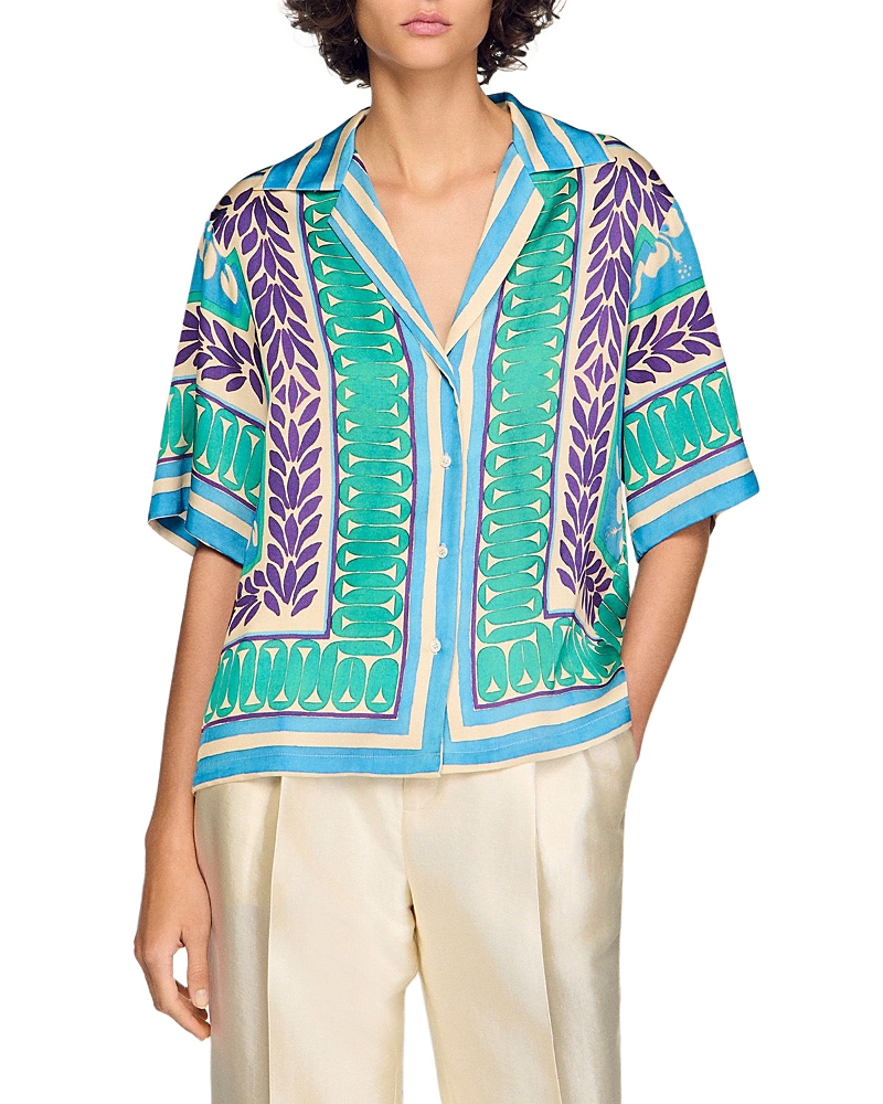 Sandro Flower Print Shirt