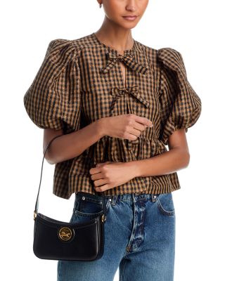 Horse Medal Mini Leather Shoulder Bag