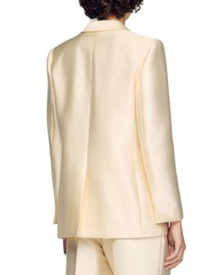 Satin Jacket with Flower Detail