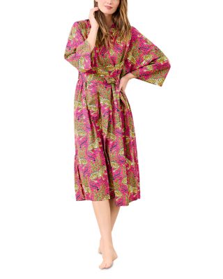 Printfresh Bagheera Robe In Pink