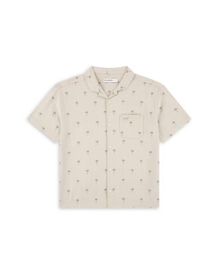Boys' Linen-Blend Camp Shirt - Little Kid, Big Kid