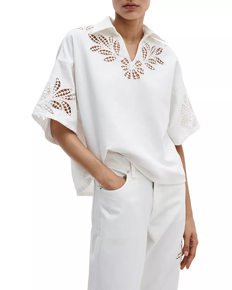 rag & bone Ultra Featherweight Lucy Popover Top
