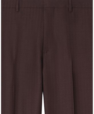  Striped Wool Mohair Tailored Trousers