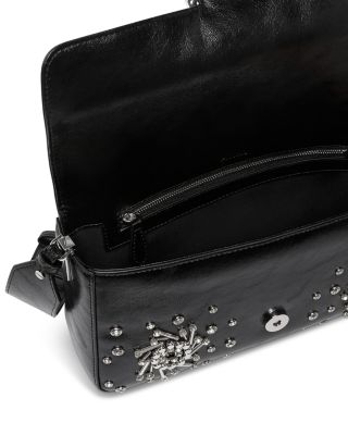 Love Slouchy Classic Embellished Leather Shoulder Bag