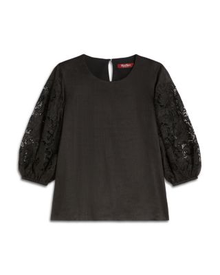 Mstordine Macrame Sleeve Top