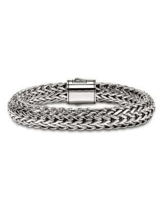 Sterling Silver Icon Woven Link Bracelet, 10.5mm