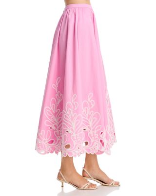 Paisley Bloom Embroidered Skirt