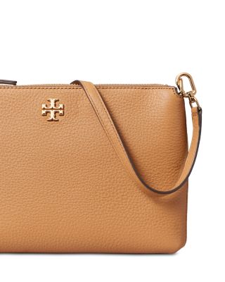 Small Kira Pebbled Leather Top-Zip Crossbody