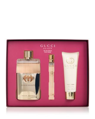 Guilty Pour Femme Eau de Parfum for Women and Body Lotion Trio Gift Set ($241 value)