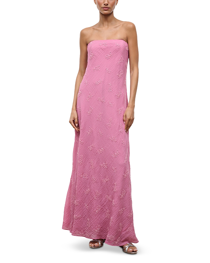 Staud Cassie Beaded Textured Dress