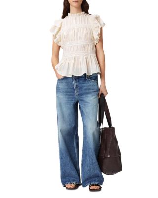 Aki Mid Rise Crossover Jeans in Vintage Indigo