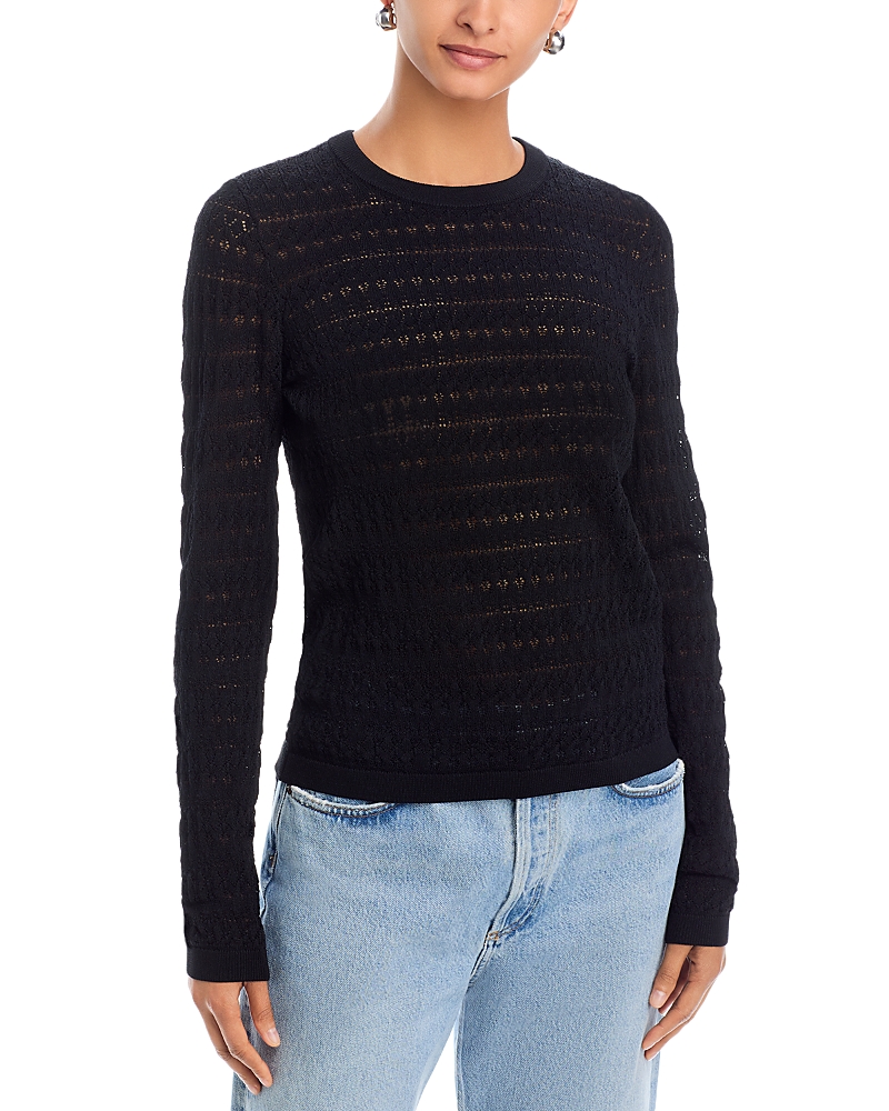 Michael Kors Pointelle Long Sleeve Sweater
