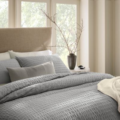 Relaxed Seersucker Duvet Cover Set