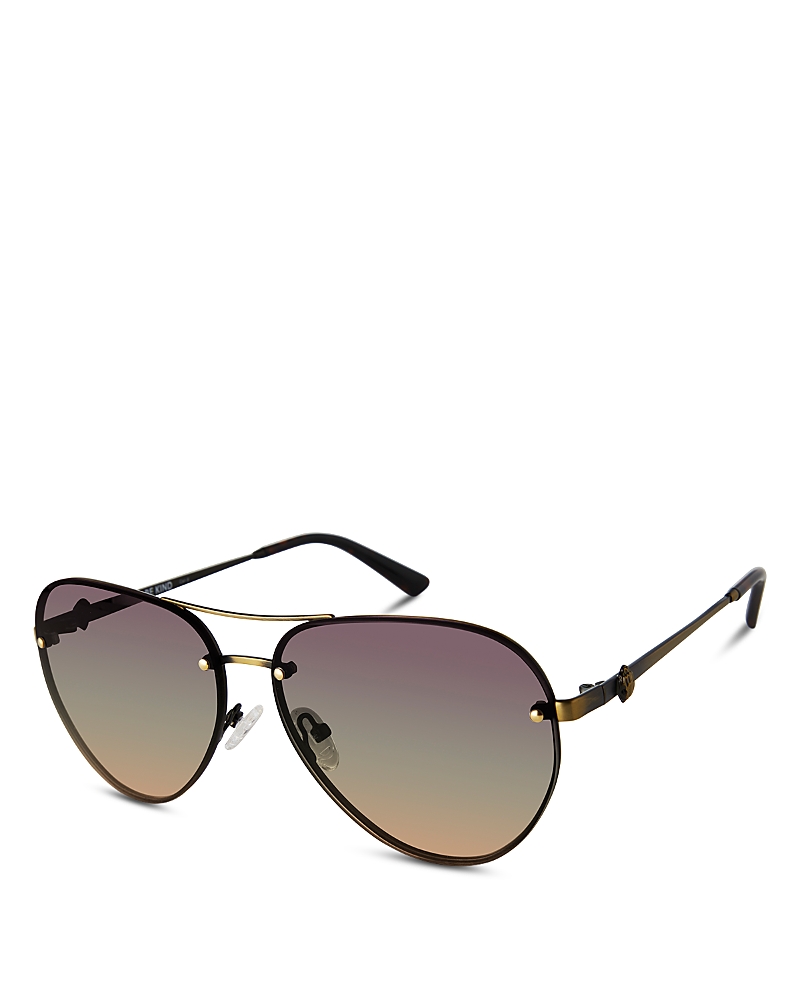 Kurt Geiger London Aviator Sunglasses, 60mm