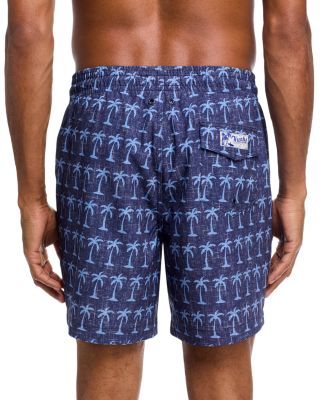 Sano Chambray Palm Tree 6.5" Swim Trunks