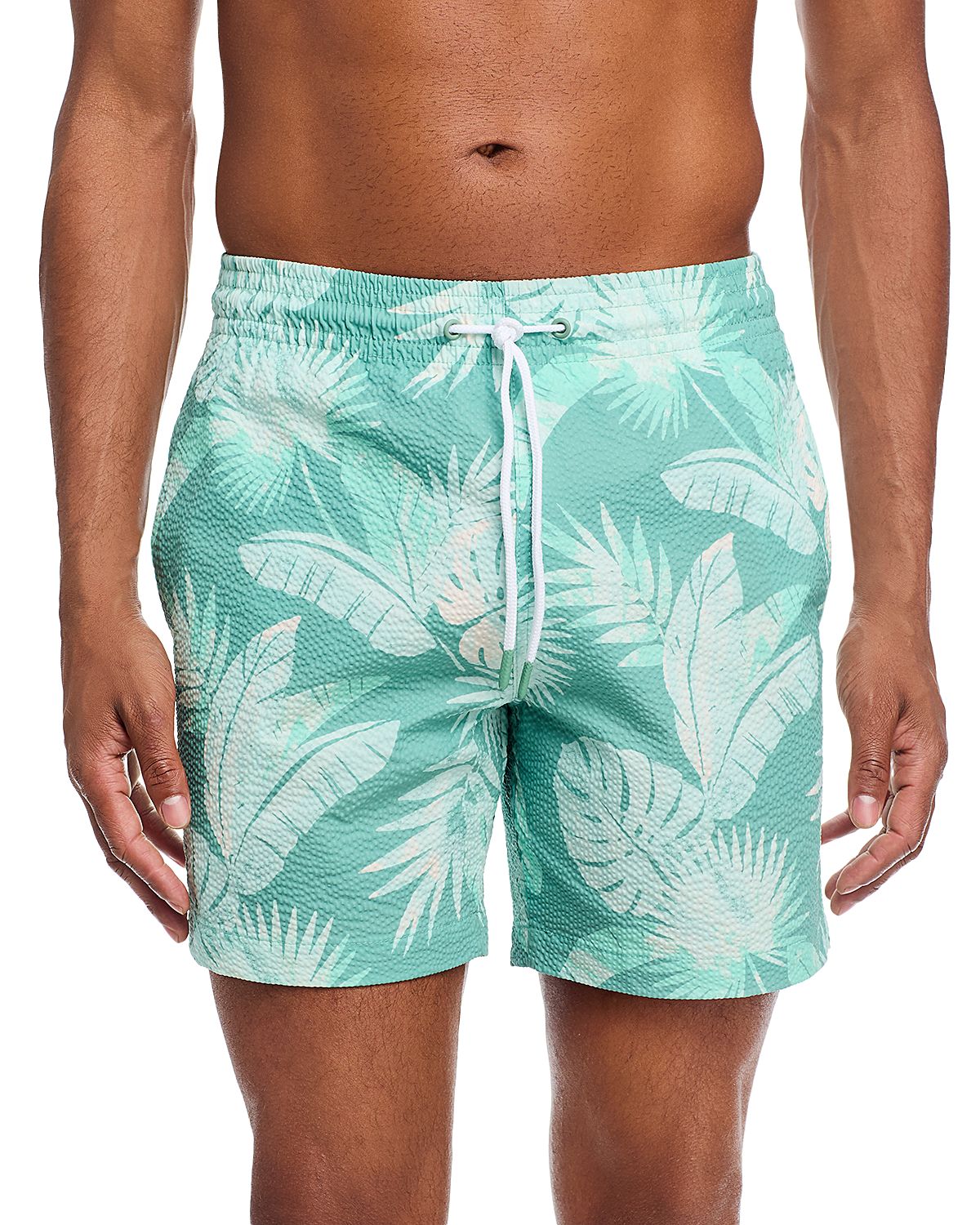 Trunks Surf & Swim Co. Sano Tropical Leaves Toss 6.5 Swim Trunks