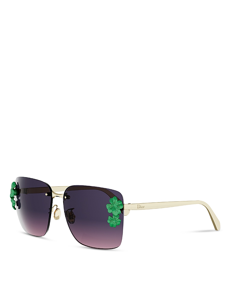 Dior Clover S2U Square Sunglasses, 62mm